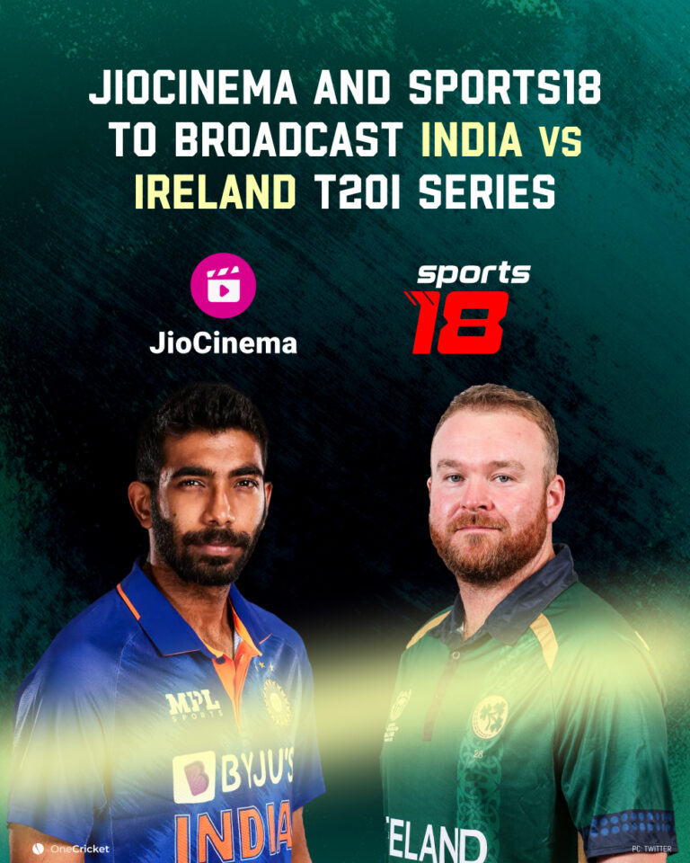 Highly-Anticipated Cricket Showdown: Ireland vs India Tomorrow at 7:30 PM, August 20, 2023