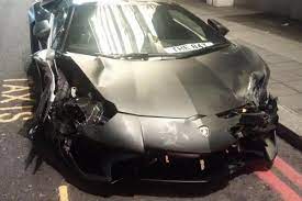 Lamborghini drag race crash leaves $250,000 car in tatters