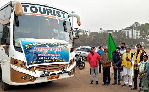 Four sleeper buses are running from Jamshedpur to Prayagraj