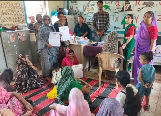 Under the Swasth Nari Sashakt Parivar Abhiyan, health check-up of 22916 people was done.