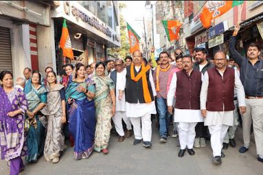 बिहार विधानसभा चुनाव मे भाजपा की प्रचंड़ जीत का रतलाम मे जश्न  मना