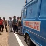 दिल्ली मुंबई एक्सप्रेस वे पर भीषण हादसा कार में आग, चालक की मौत