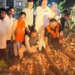 Modi-ji was wished a happy birthday with the lighting of one lakh earthen lamps